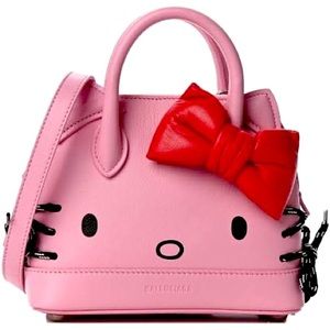 BALENCIAGA Calfskin Hello Kitty XS Ville Top Handle Bag Pink (w/ tag & dust bag)